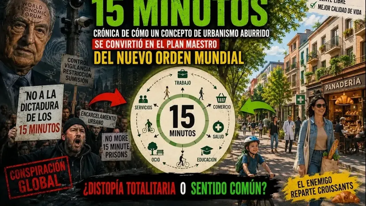 Ciudad 15 minutos: Concepto de urbanismo o plan maestro del Nuevo Orden Mundial