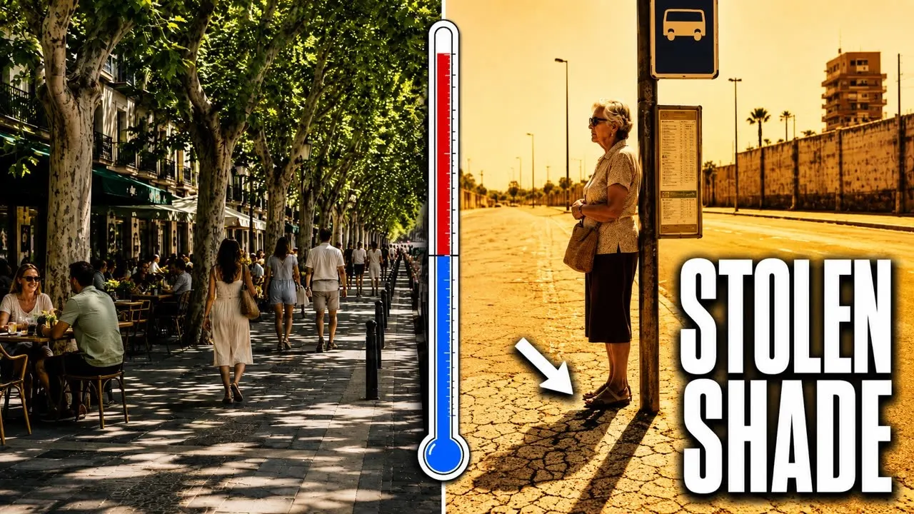 The shadow, a divisive privilege in extreme heat