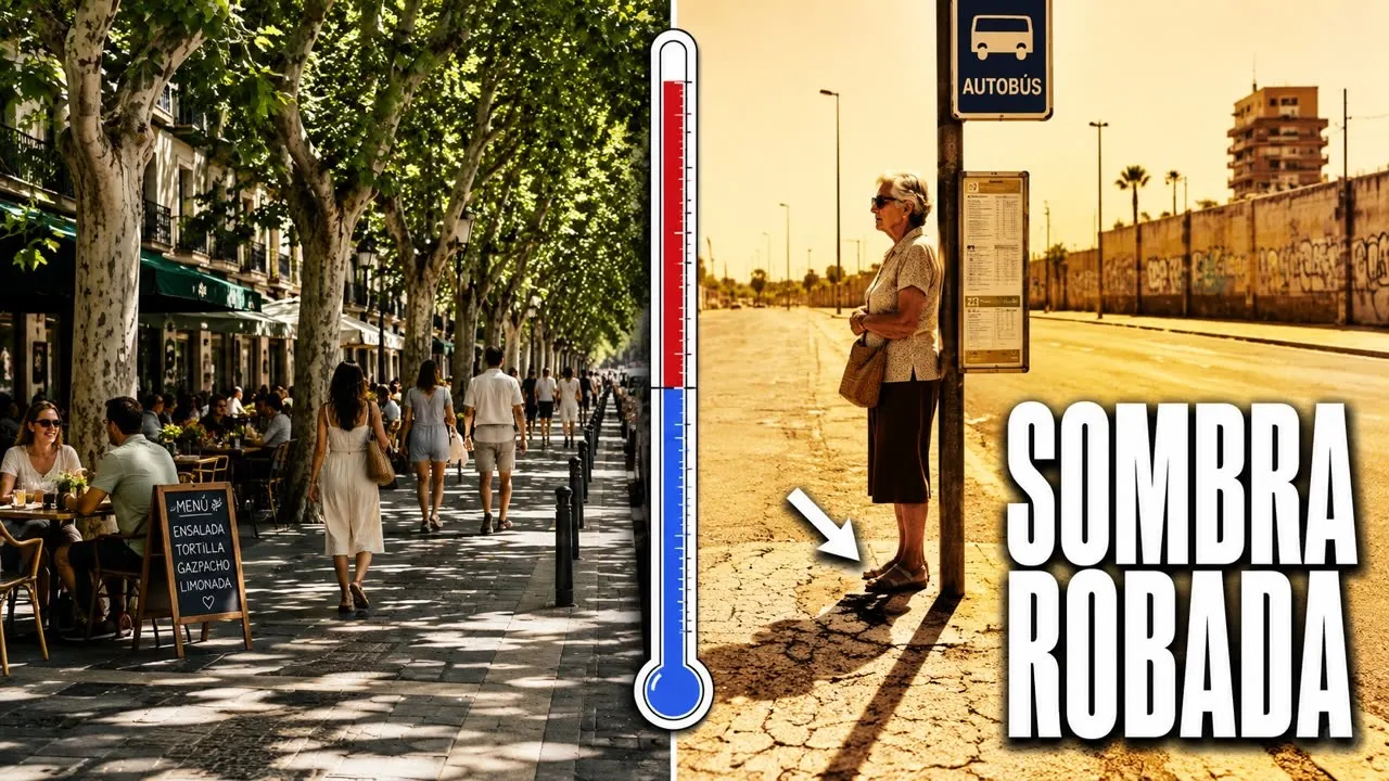 La sombra, un privilegio divisivo en tiempos de calor extremo