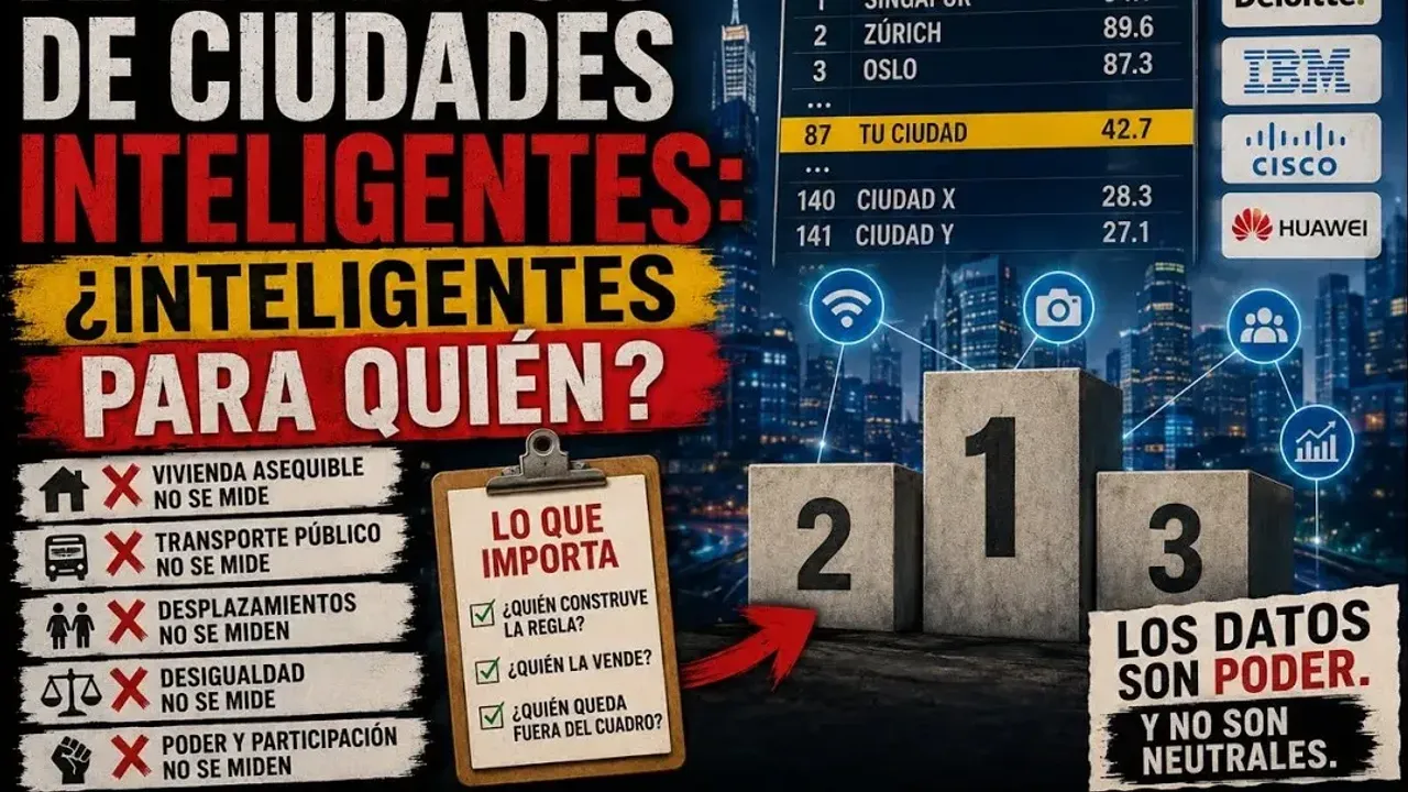 ¿Inteligente para quién? La ciudad y sus rankings engañosos
