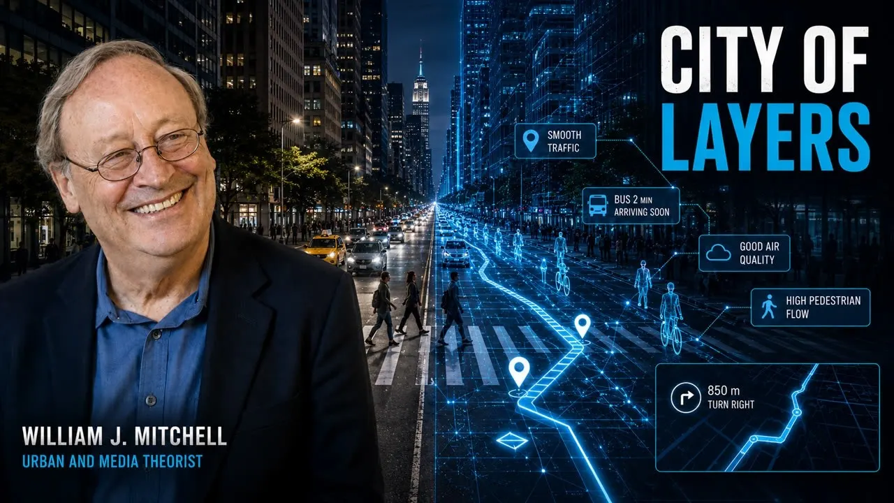 The future city is built with information and connection